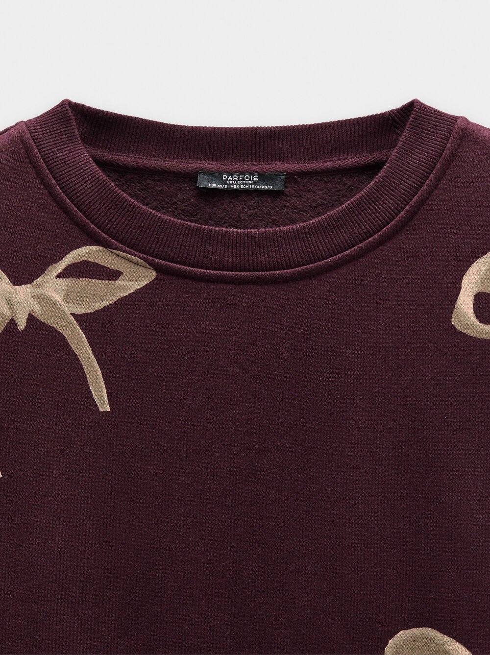 Sweatshirt with printed bows