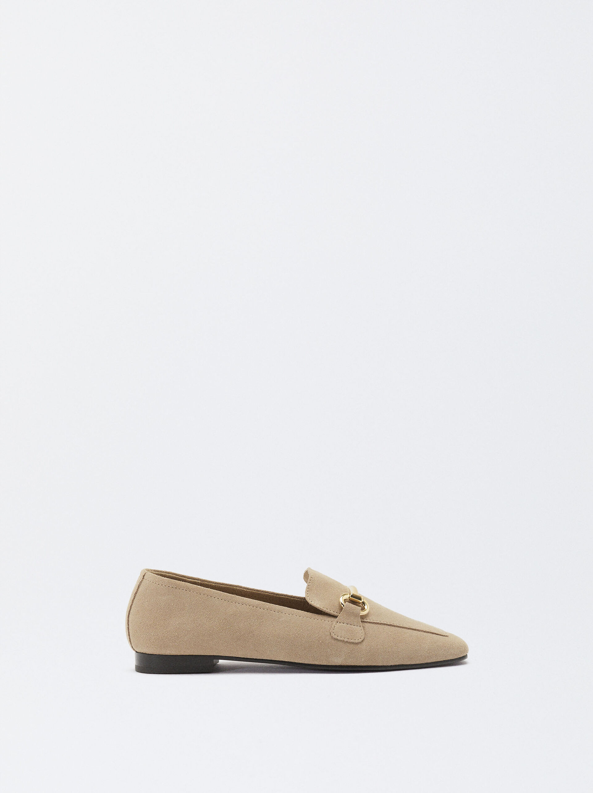 Online Exclusive - Suede Leather Loafers Buckle image number 0.0