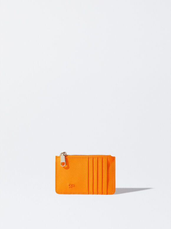 Basic Card Holder, Orange, hi-res