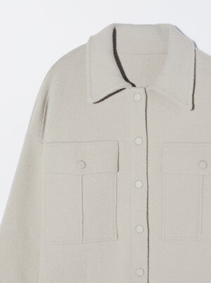 Buttoned Knit Coat image number 6.0