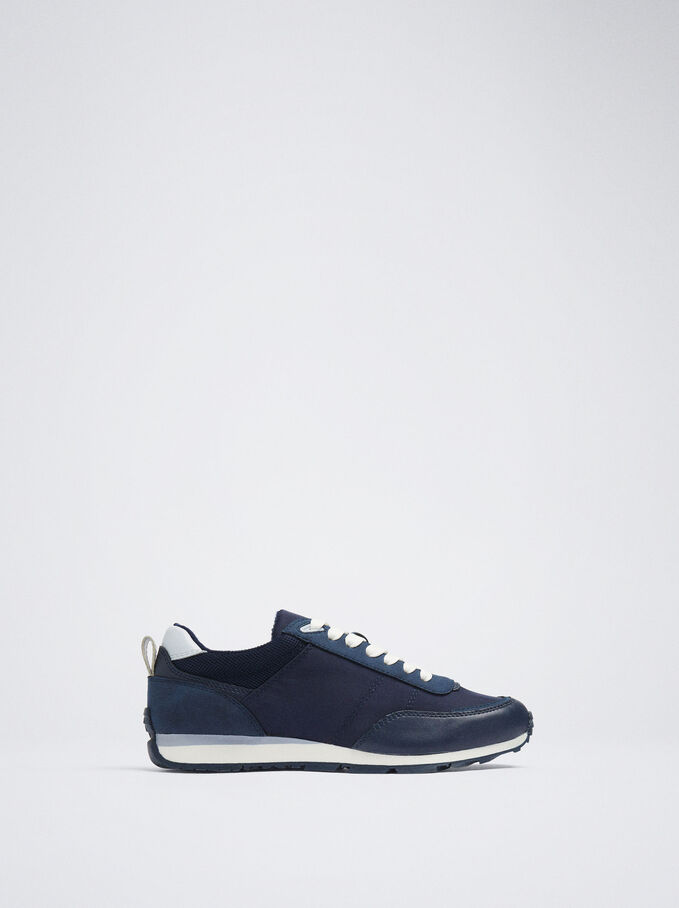 Sneakers In Nylon, Azzurri, hi-res