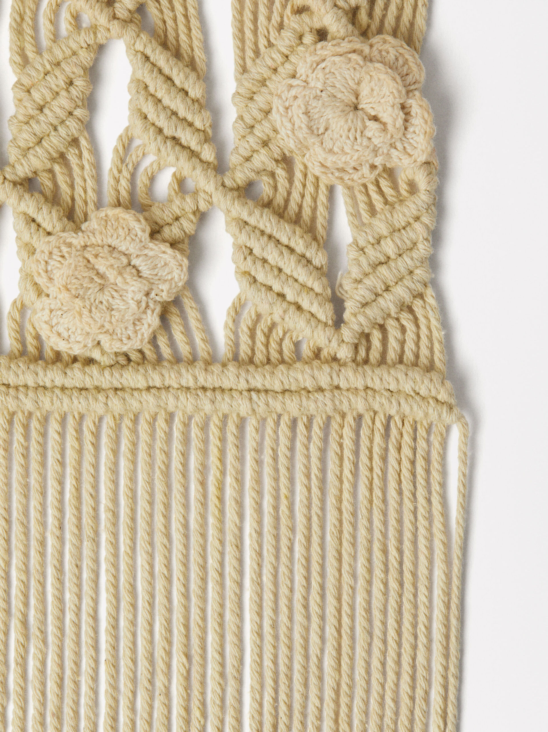 Online Exclusive - Crochet Wooden Necklace  image number 2.0