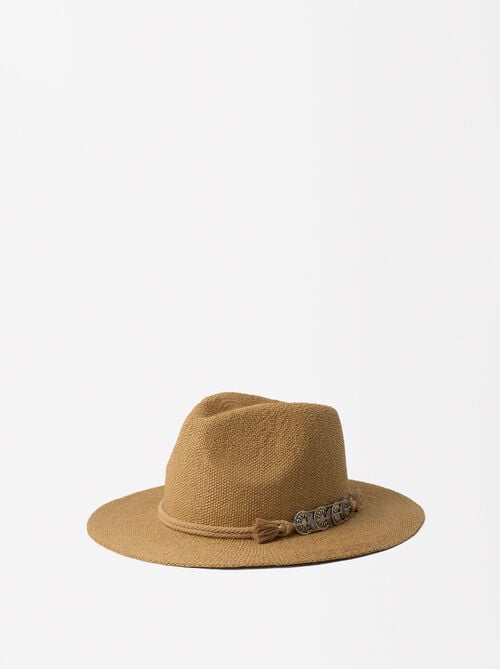 Sombrero efecto rafia