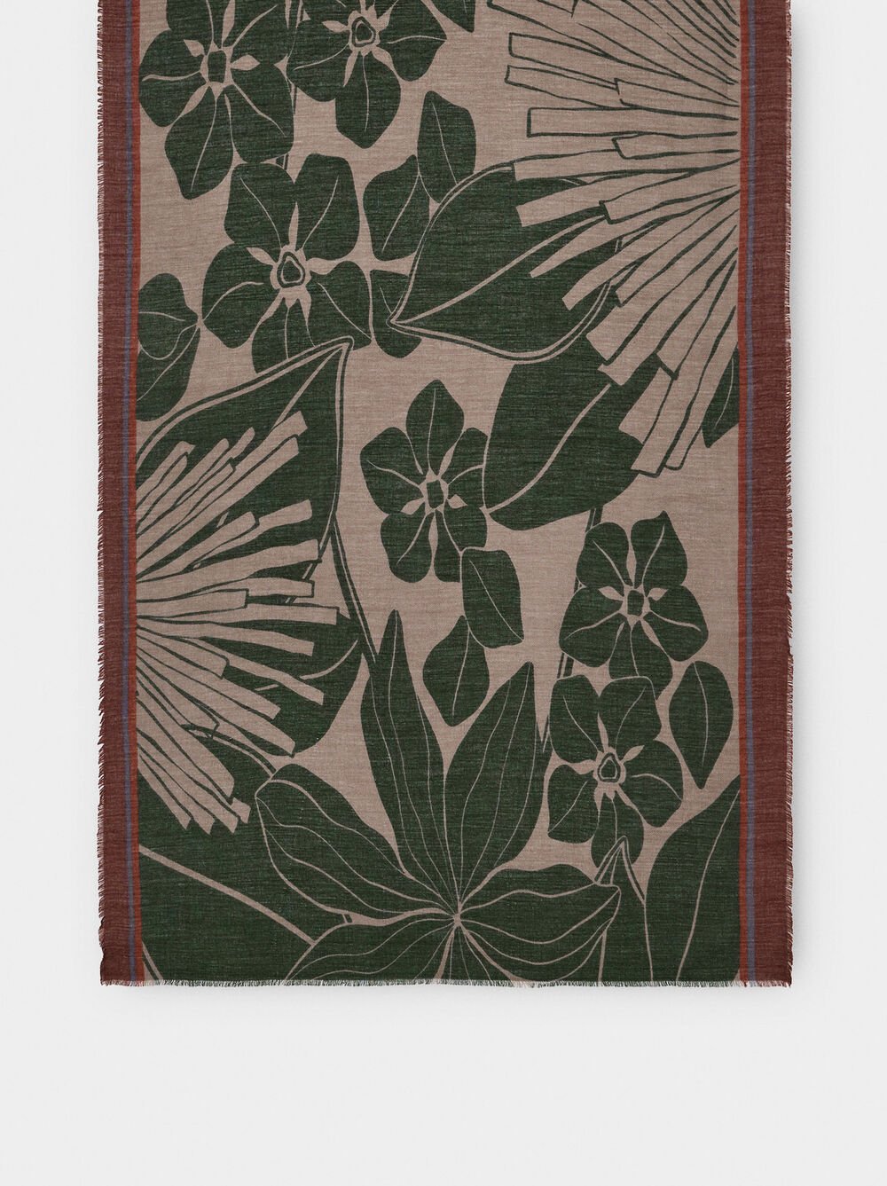 Floral printed scarf