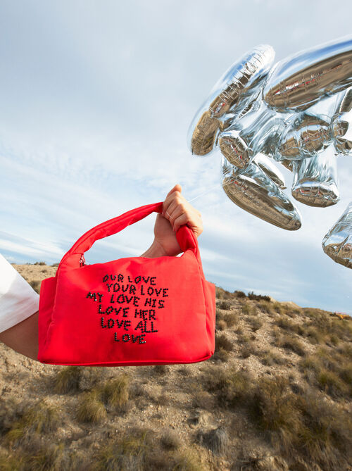 Online Exclusive - Nylon Shoulder Bag Love