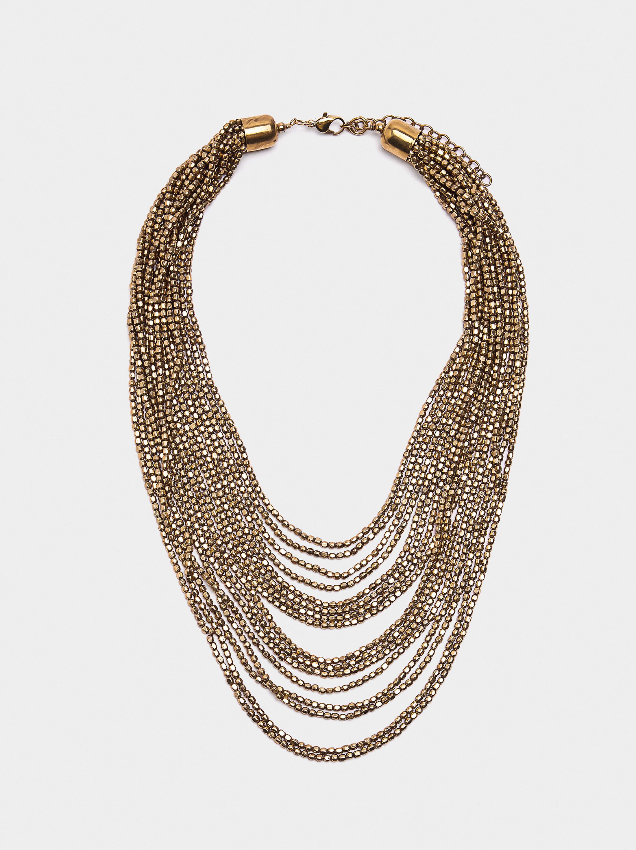 Long multi-collar glass beads image number 0.0