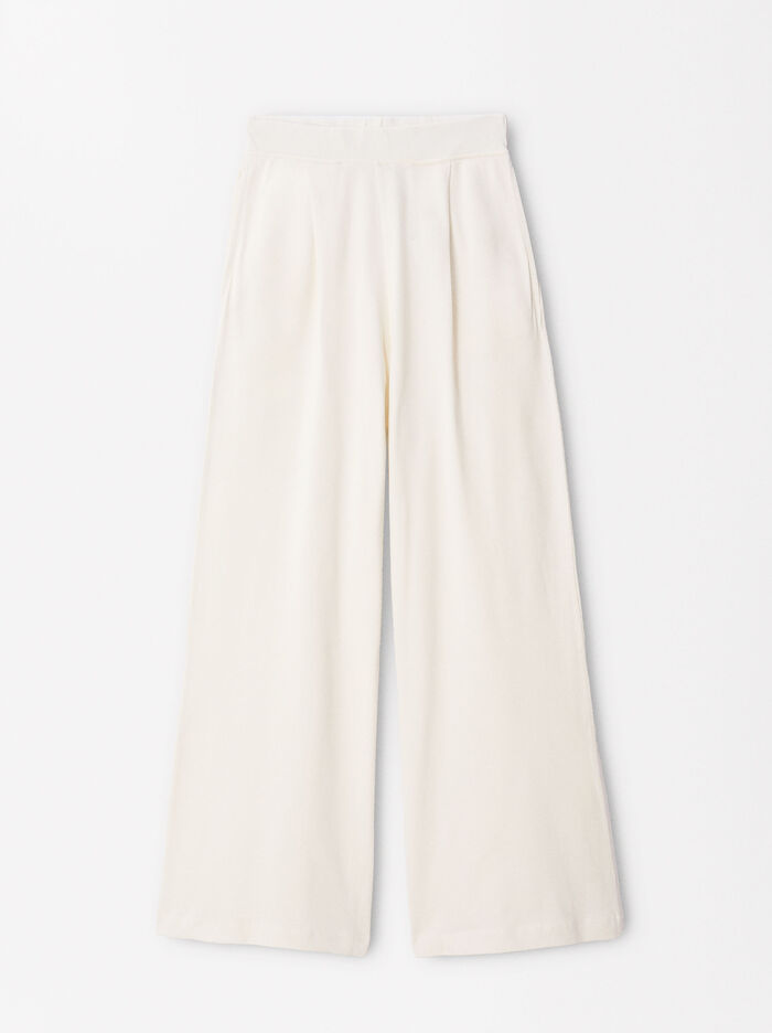 Pantalon En 100% Coton À Taille Élastique - Online Exclusive