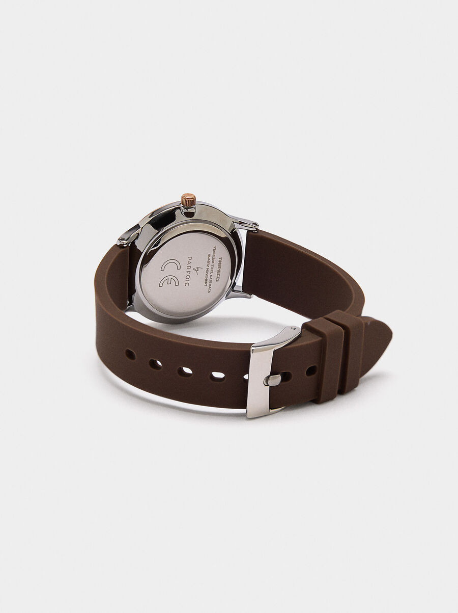 Reloj con pulsera de silicona