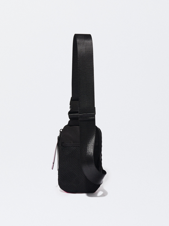 Online Exclusive - Printed Nylon Bum Bag - Black Woman - Bum Bags