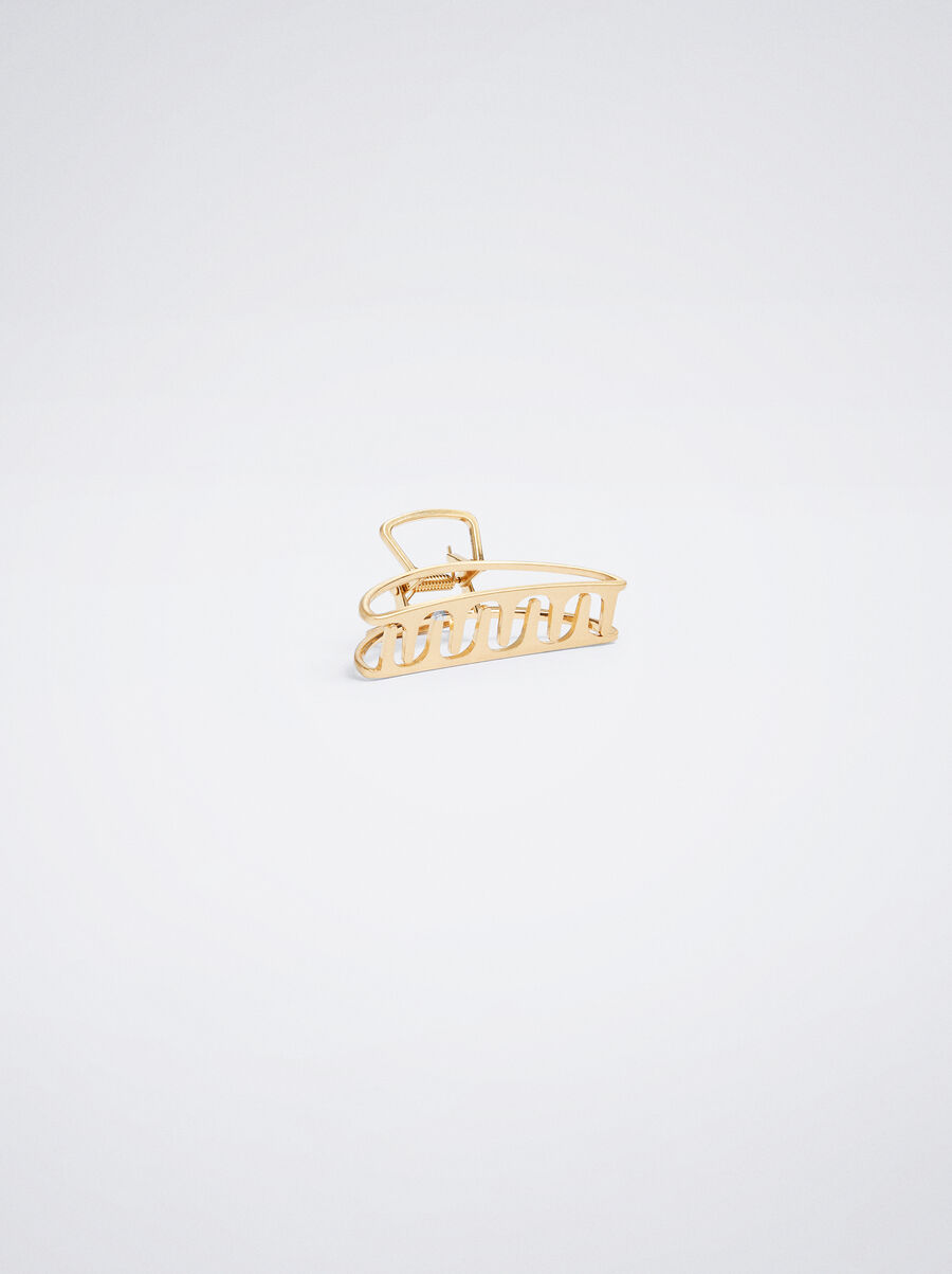 Goldene Haarspange