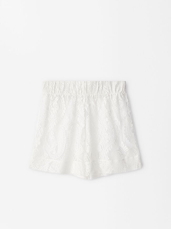 Online Exclusive - Lace Shorts image number 4.0