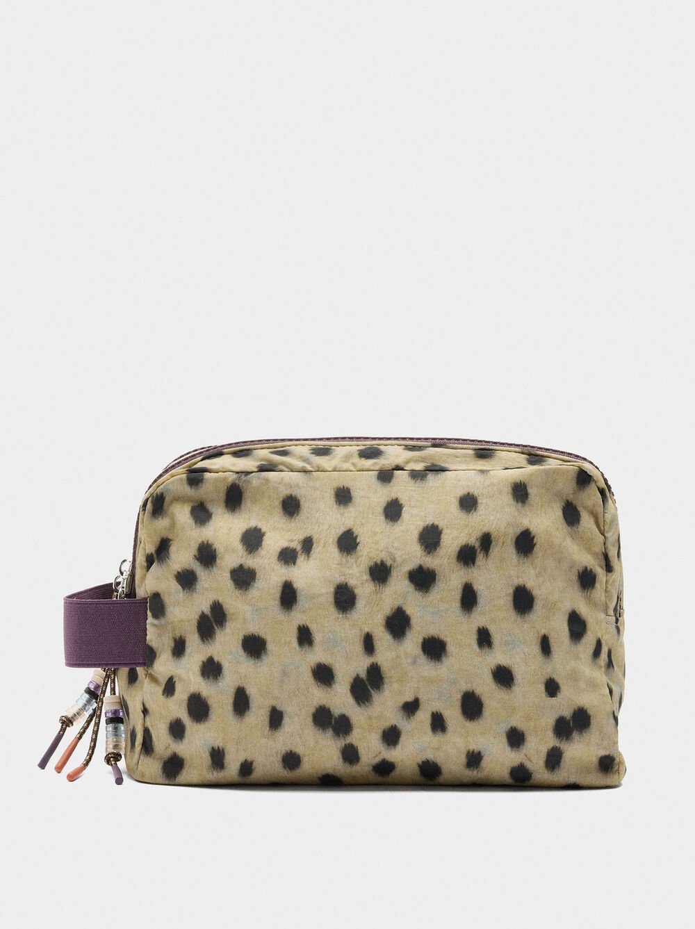 Printed nylon necessaire with animal print