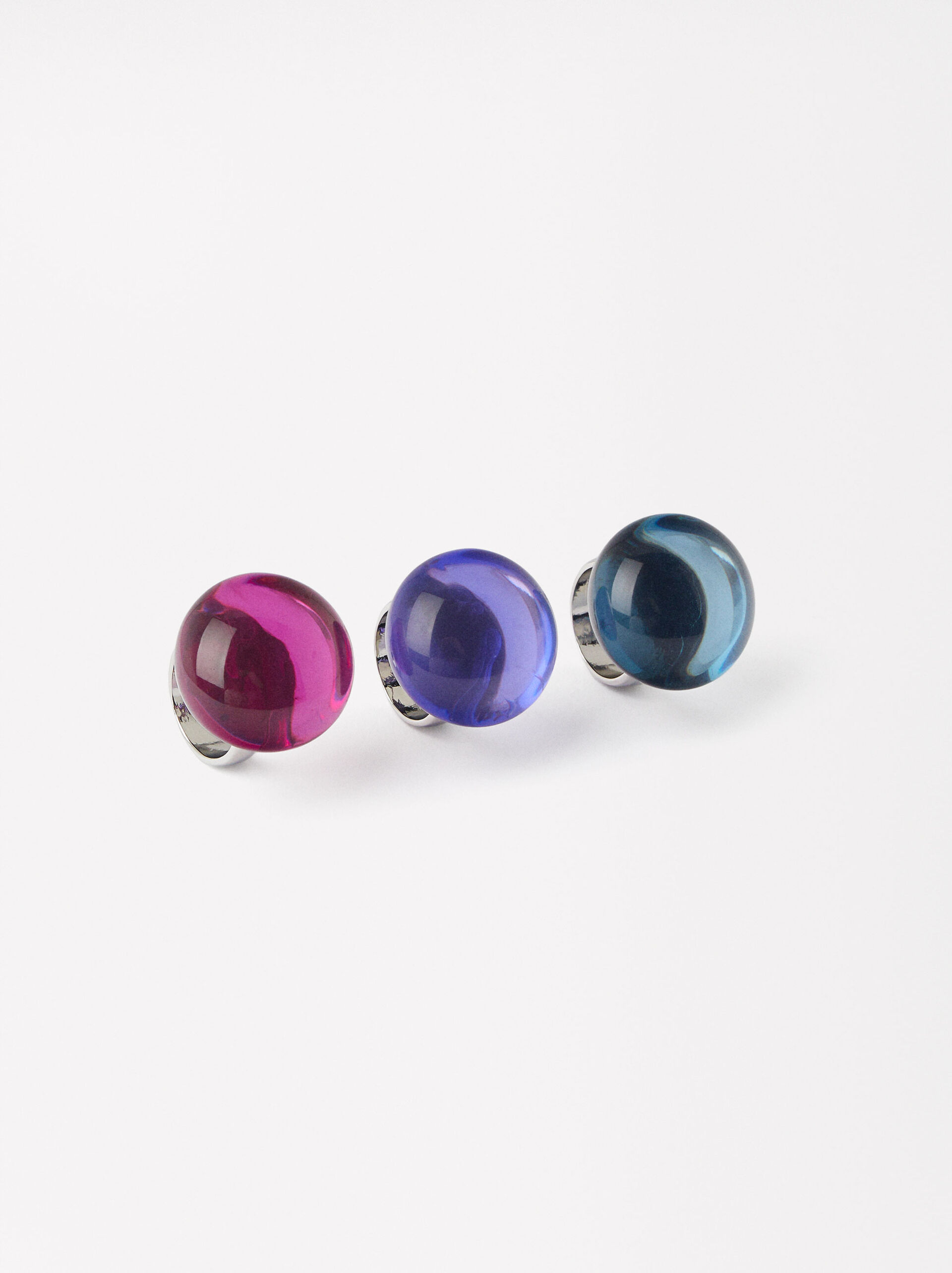 Online Exclusive - Set Of Resin Rings image number 3.0