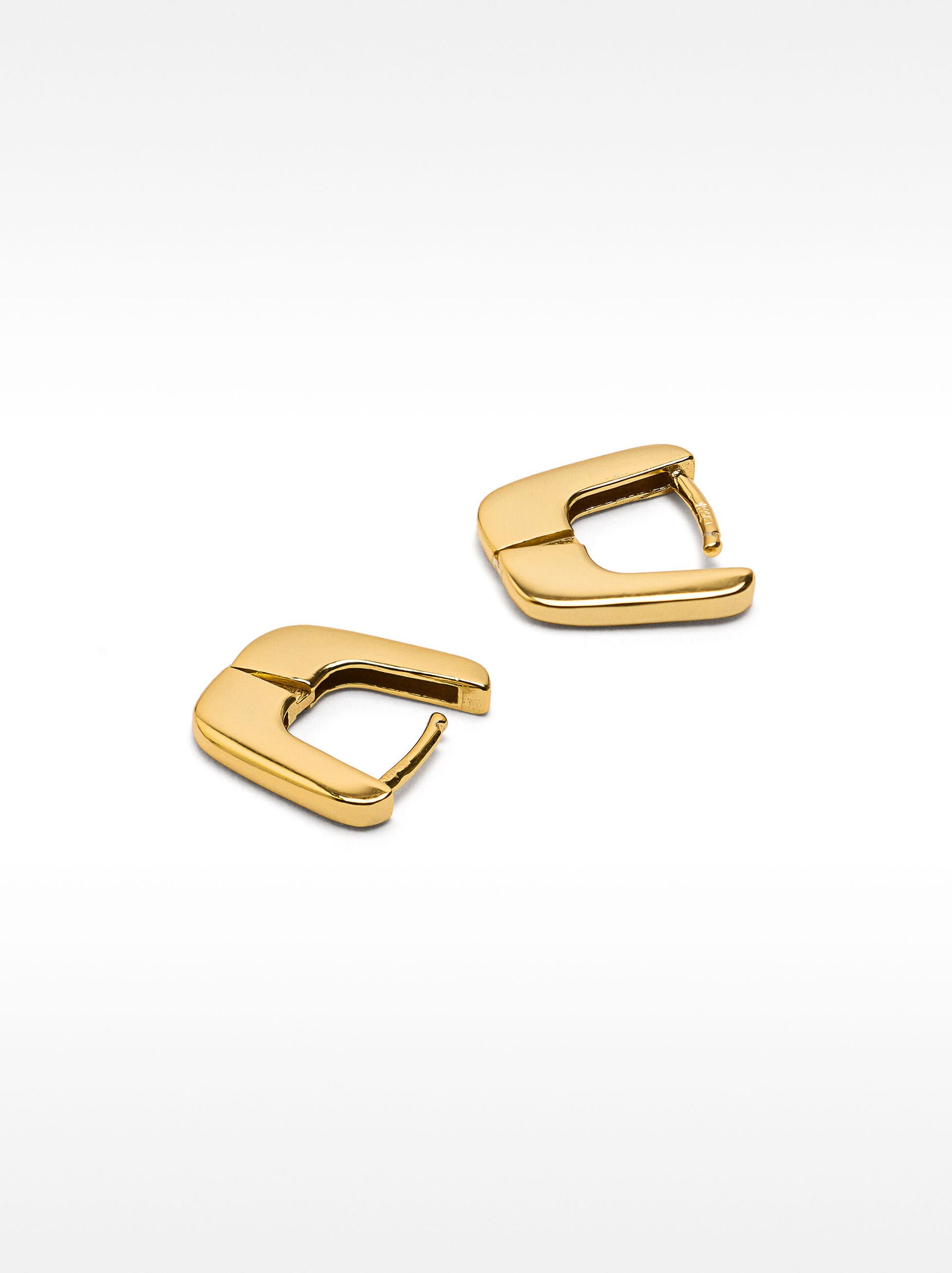 Short hoop earrings - 925 sterling silver image number 3.0