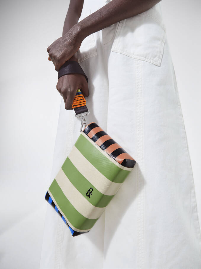 Striped Crossbody Bag, Multicolor, hi-res