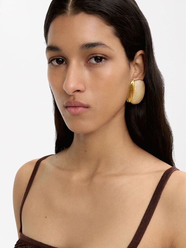 Maxi rectangular earrings