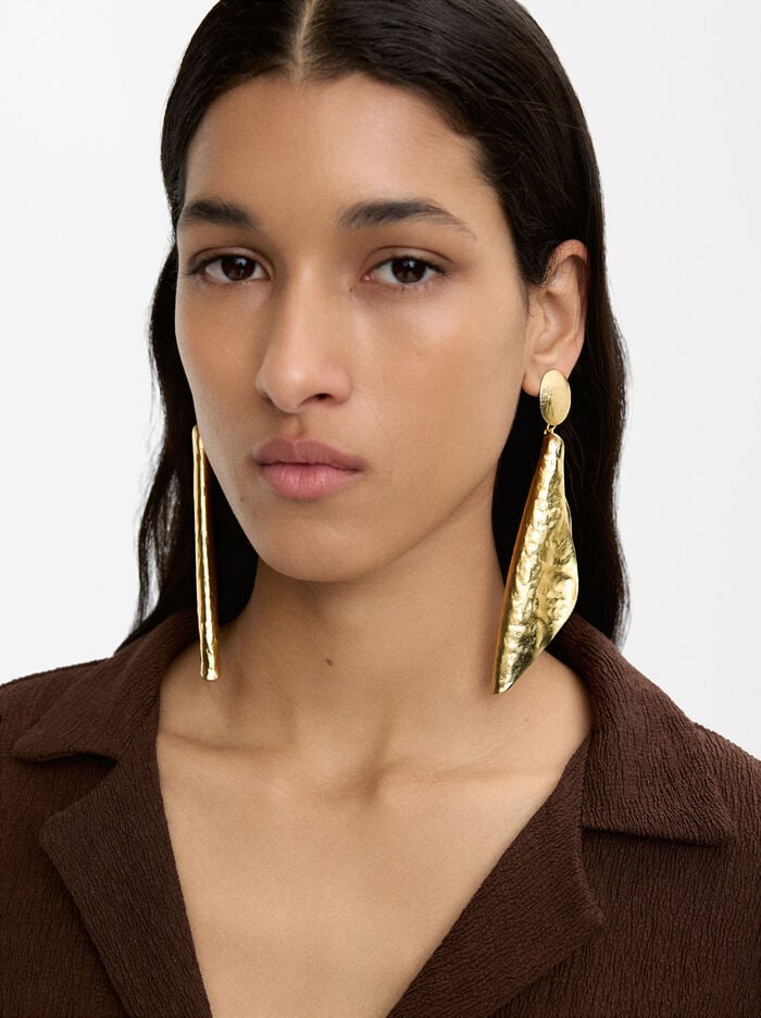 Pendientes maxi alargados