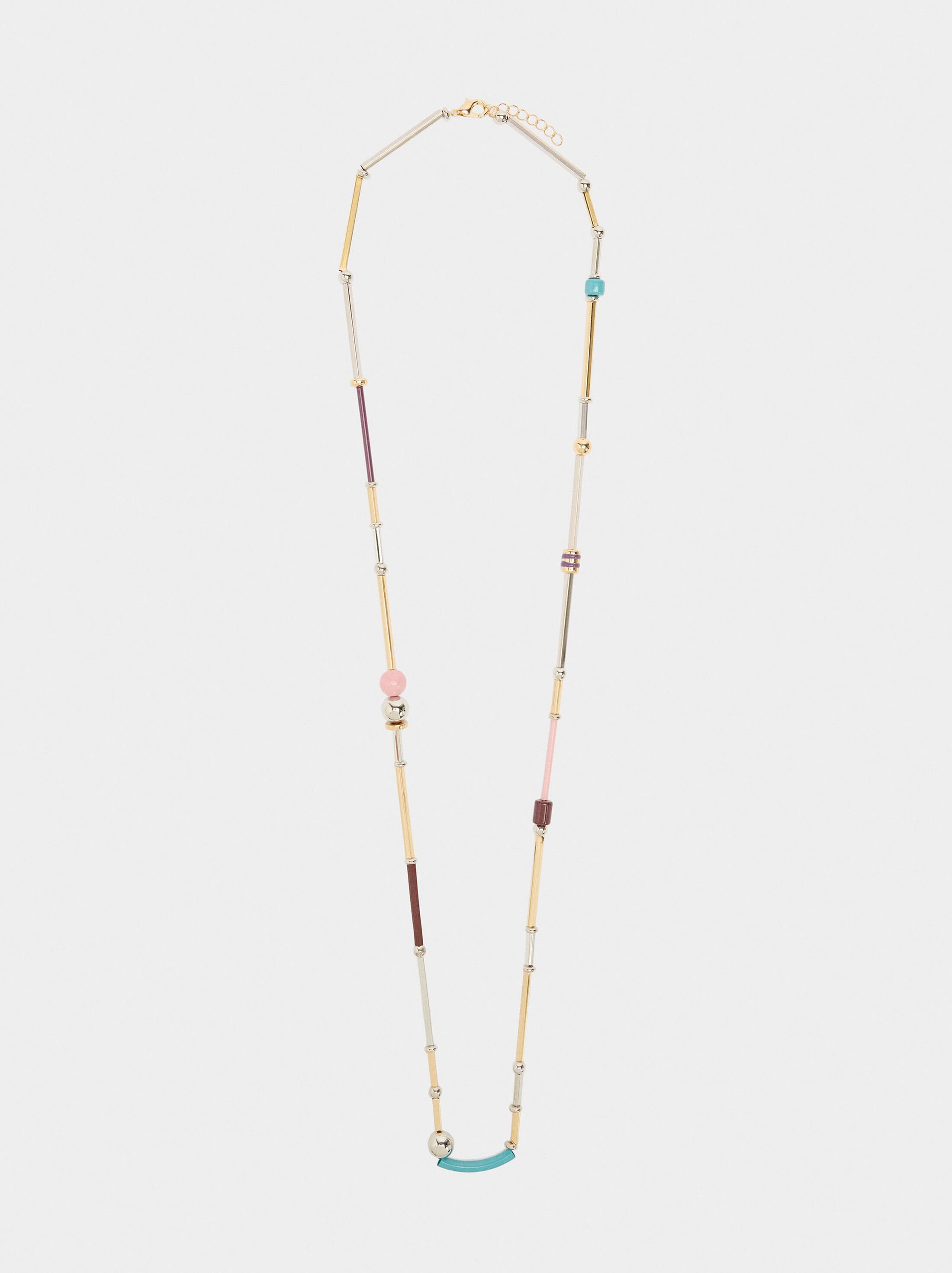 Long necklace with enamel image number 0.0