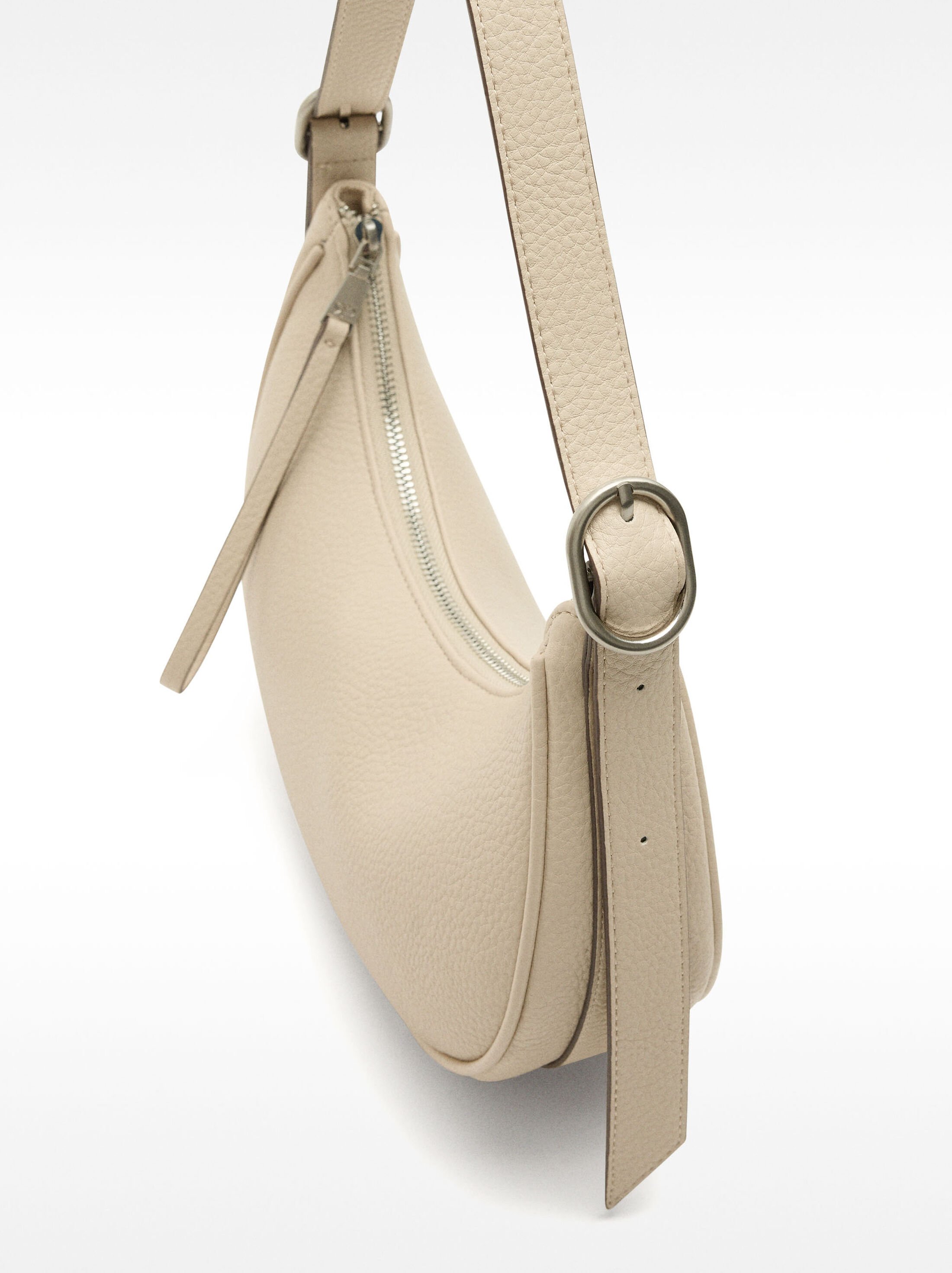 Mala de ombro hobo com textura image number 2.0