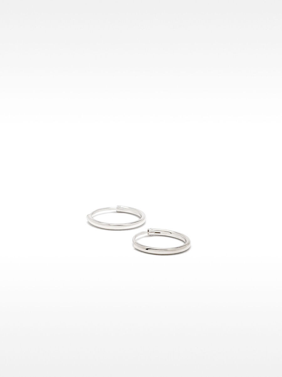 Short 925 silver hoop earrings