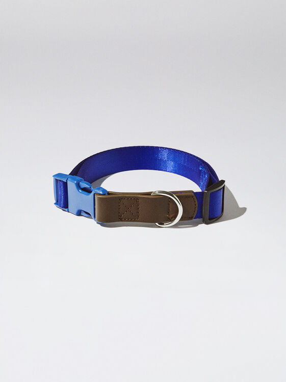 Dog Personalised Collar, Blue, hi-res