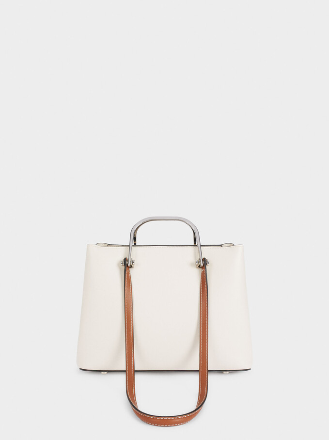 Shopper Bag With Multi-Way Handles, Ecru, hi-res