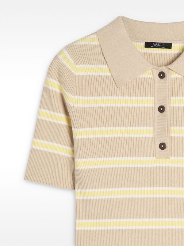 Striped knit sweater