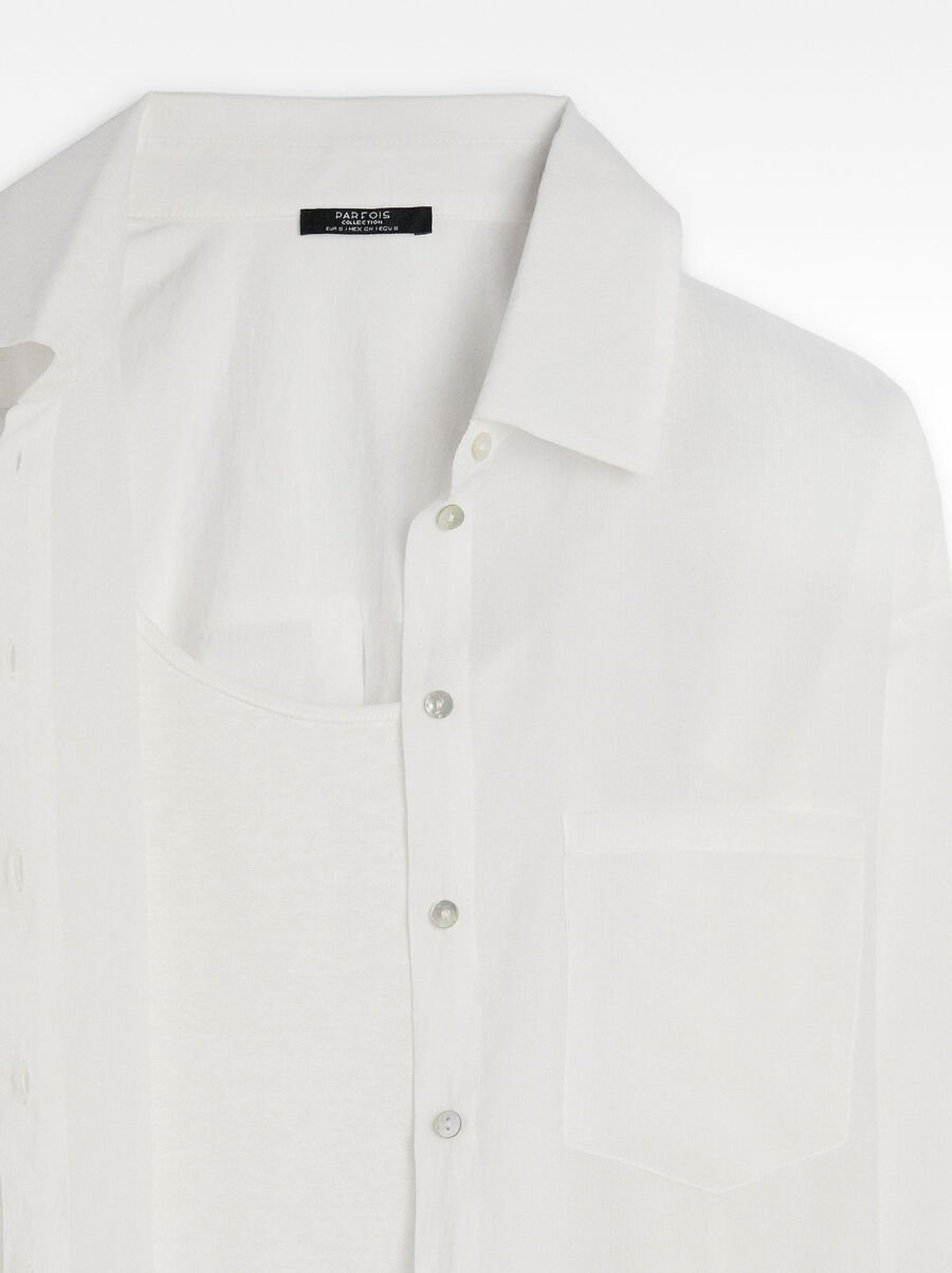 Shirt with inner top