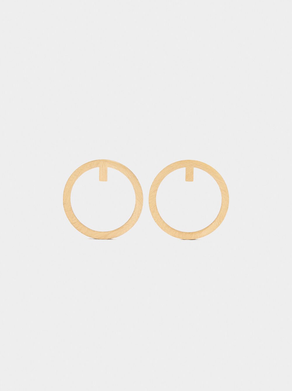 Gold hoop earrings
