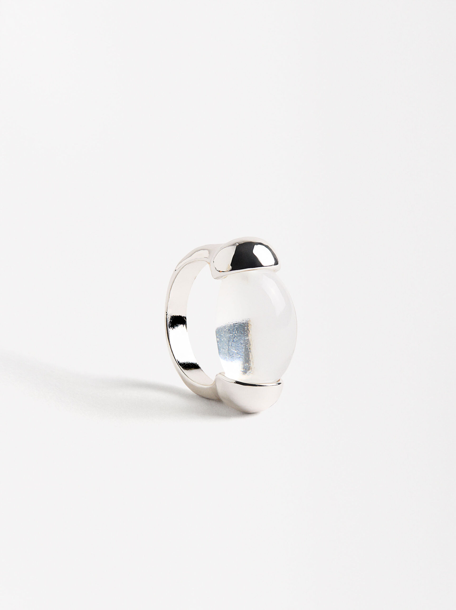 Ovaler transparenter Harzring image number 2.0