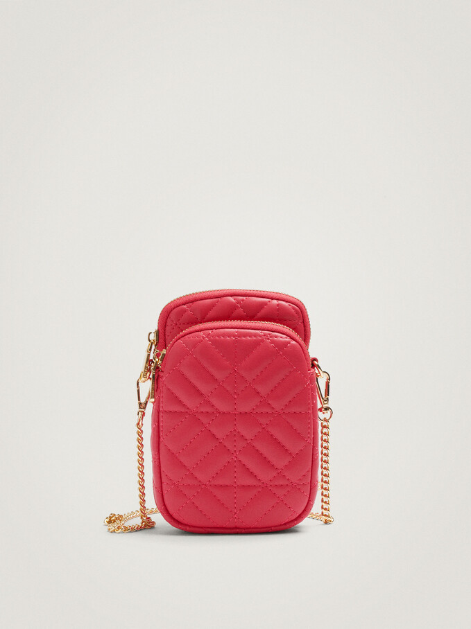 Quilted Mobile Phone Case, Pink, hi-res