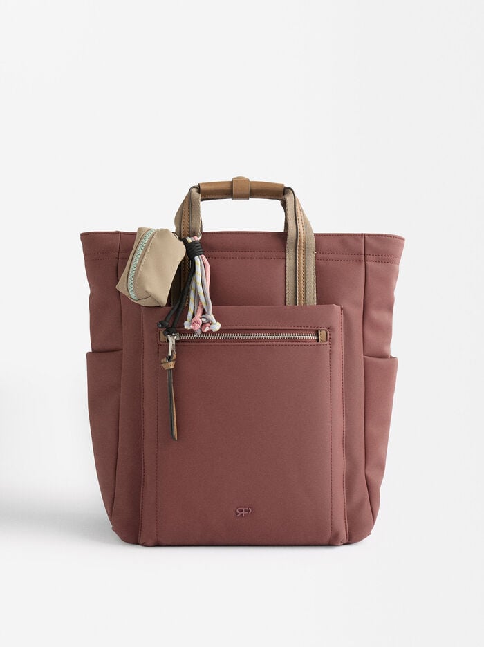 Mochila efecto nylon para portátil de 13"