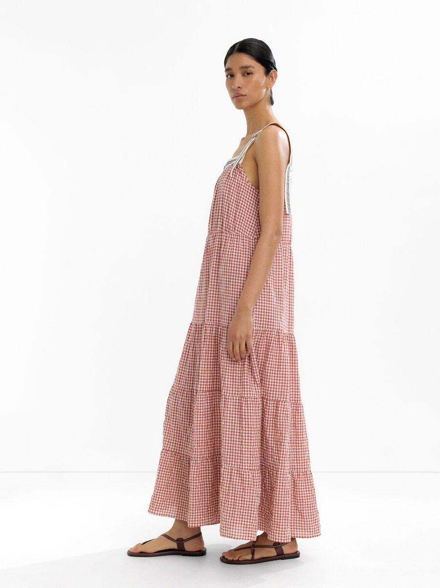 Long dress with ruffles