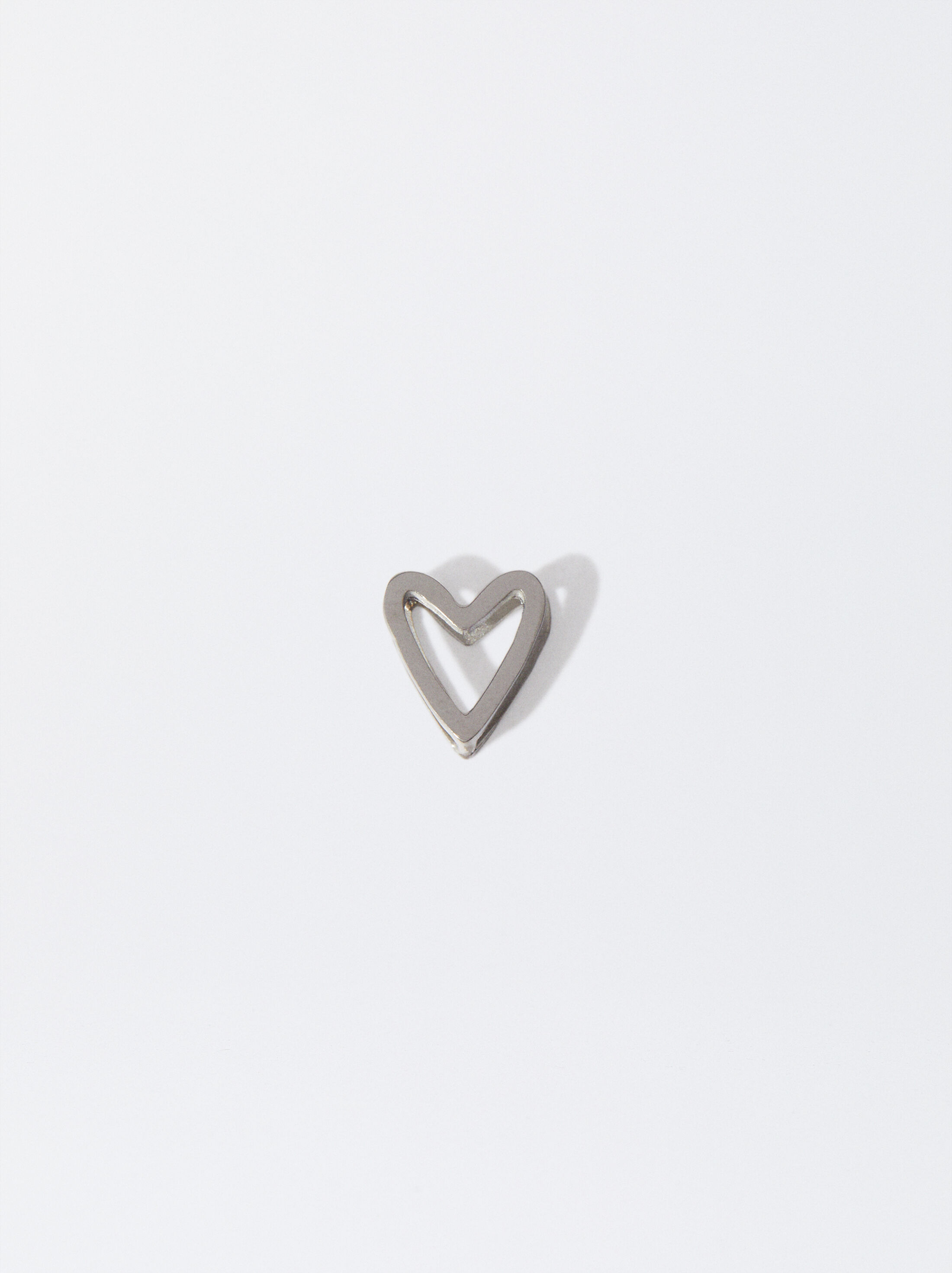 Stainless steel heart charm image number 0.0