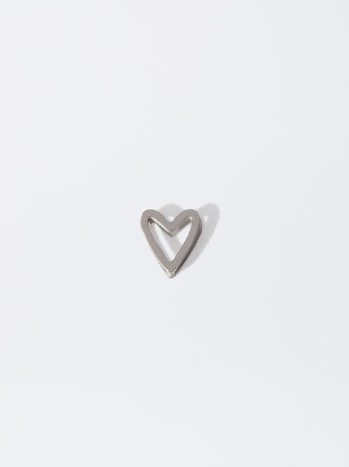 Stainless Steel Heart Charm
