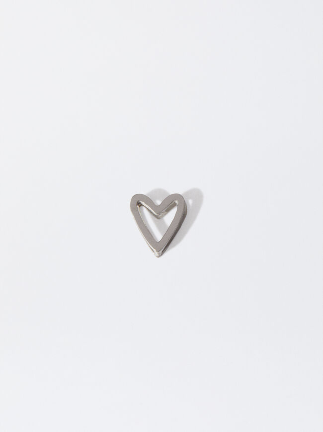 Stainless Steel Heart Charm image number 0.0