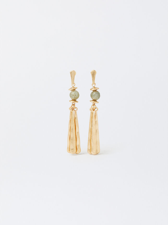 Long Earrings With Stone