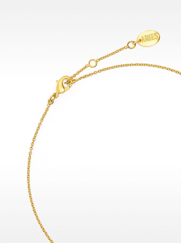 ARIES zodiac necklace 18k gold plated
