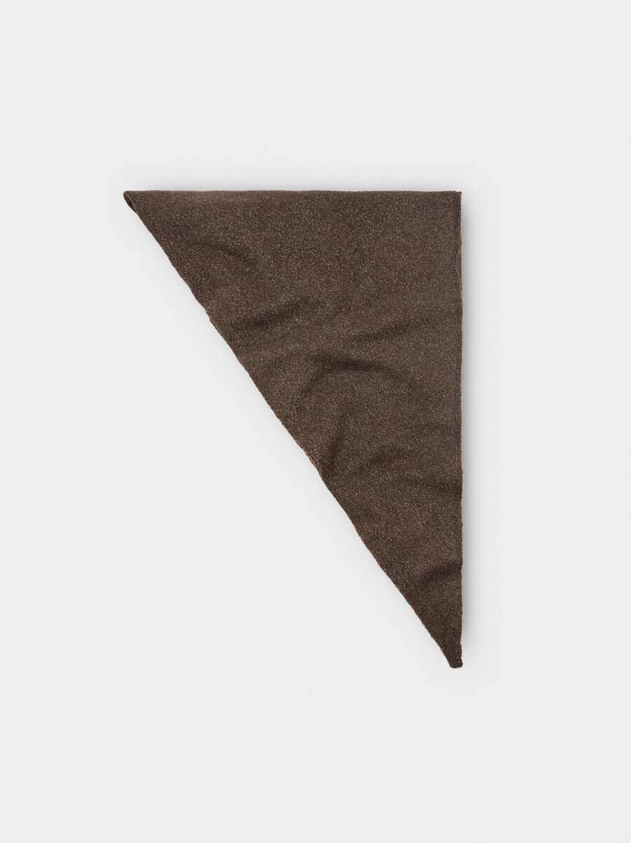 Lurex knit shawl