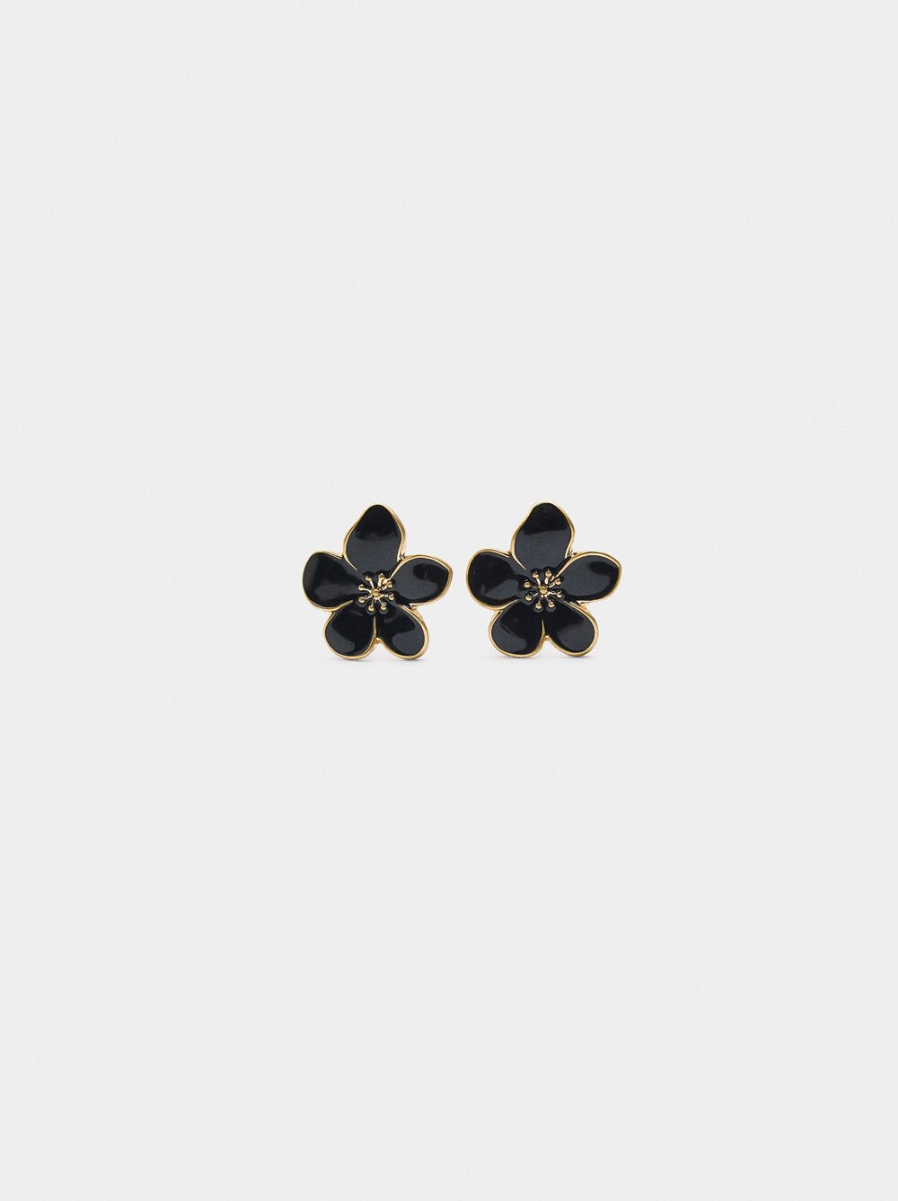 Boucles d'oreilles fleur émaillées