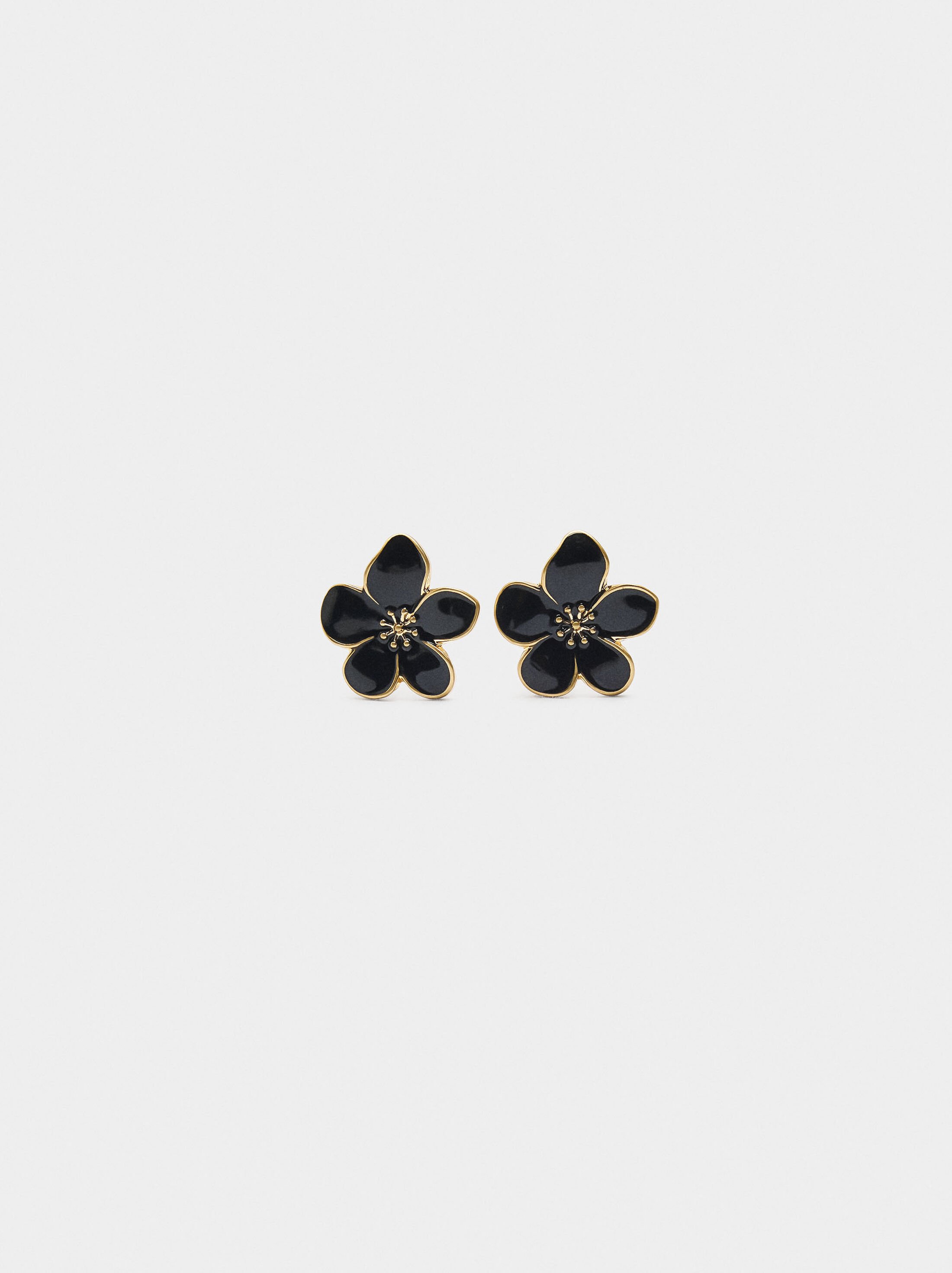 Arracades de flor amb esmalt image number 0.0