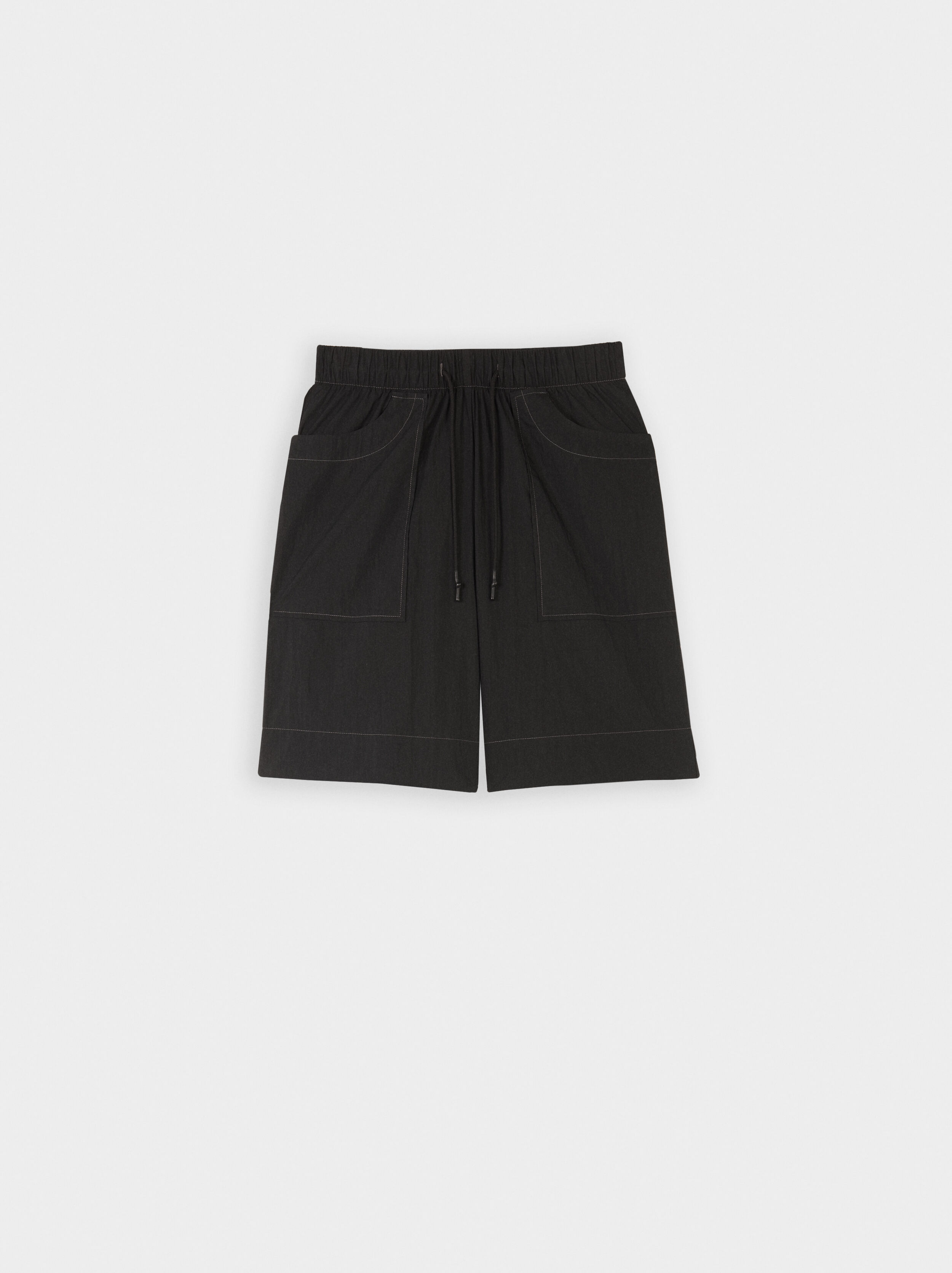 Black short trousers clearance