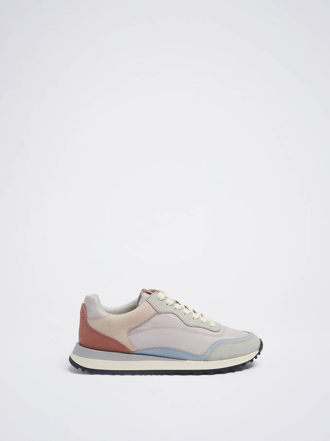 Multicoloured Running Sneakers, Multicolor, hi-res