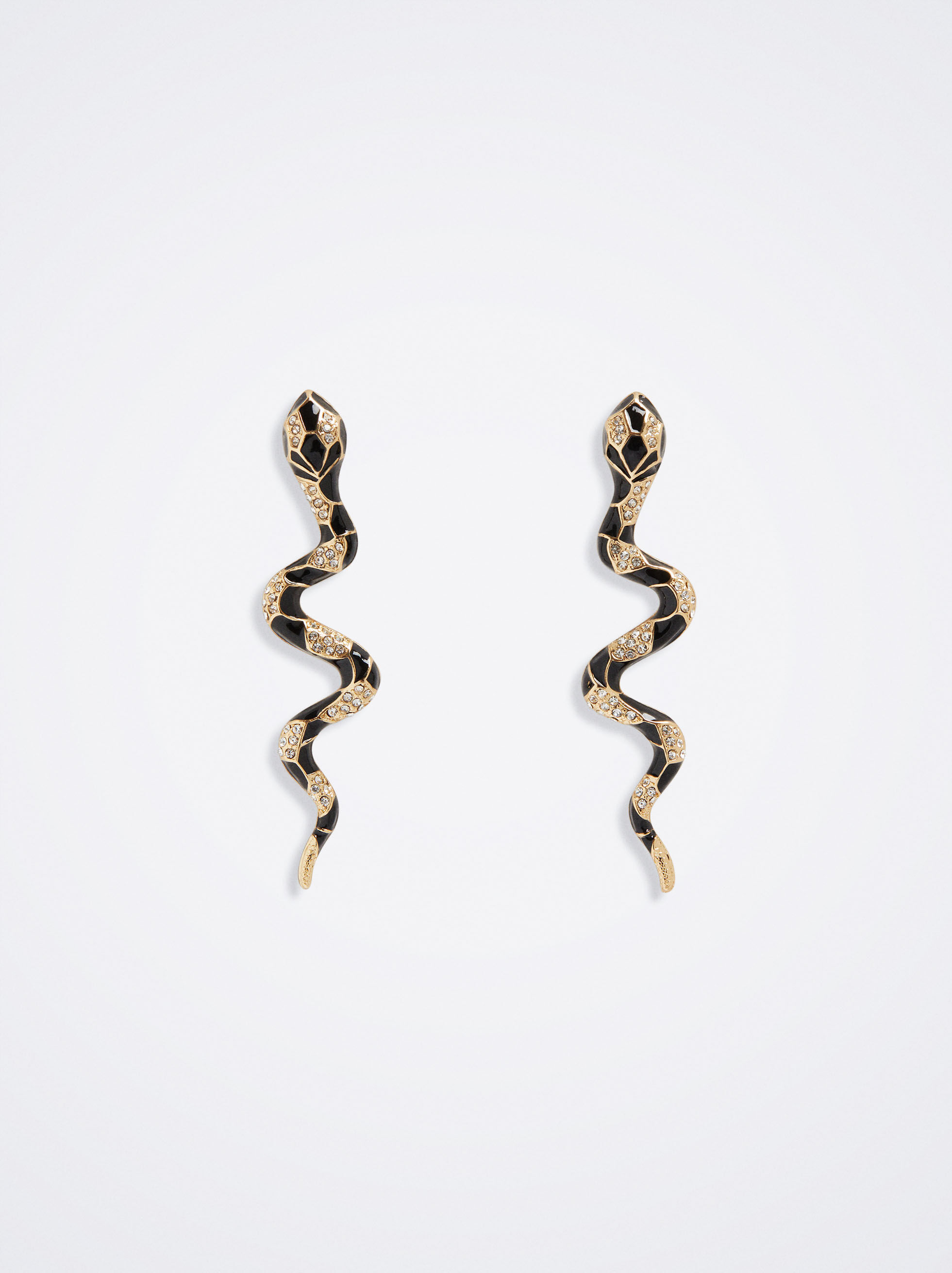 Pendientes Serpiente - Negro - Mujer parfois.com