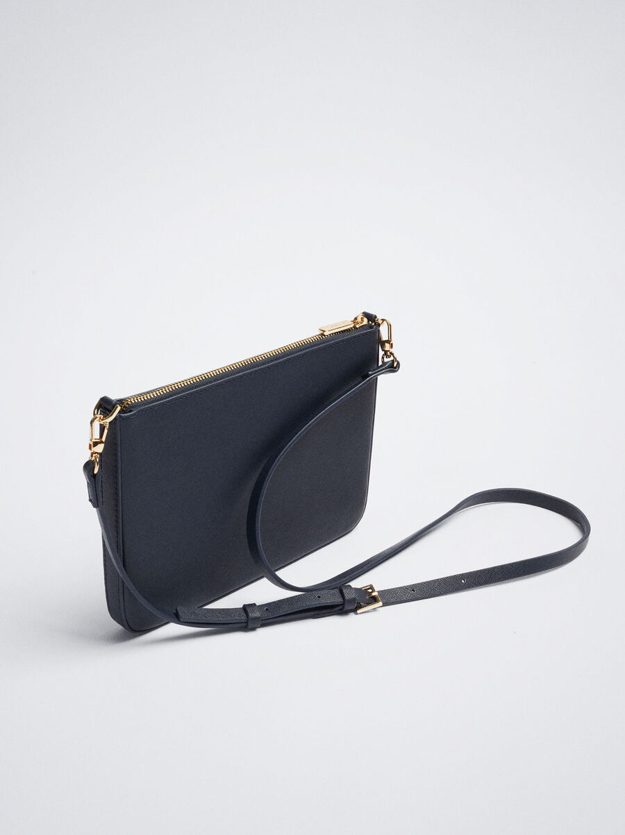 Crossbody bag with outer pocket