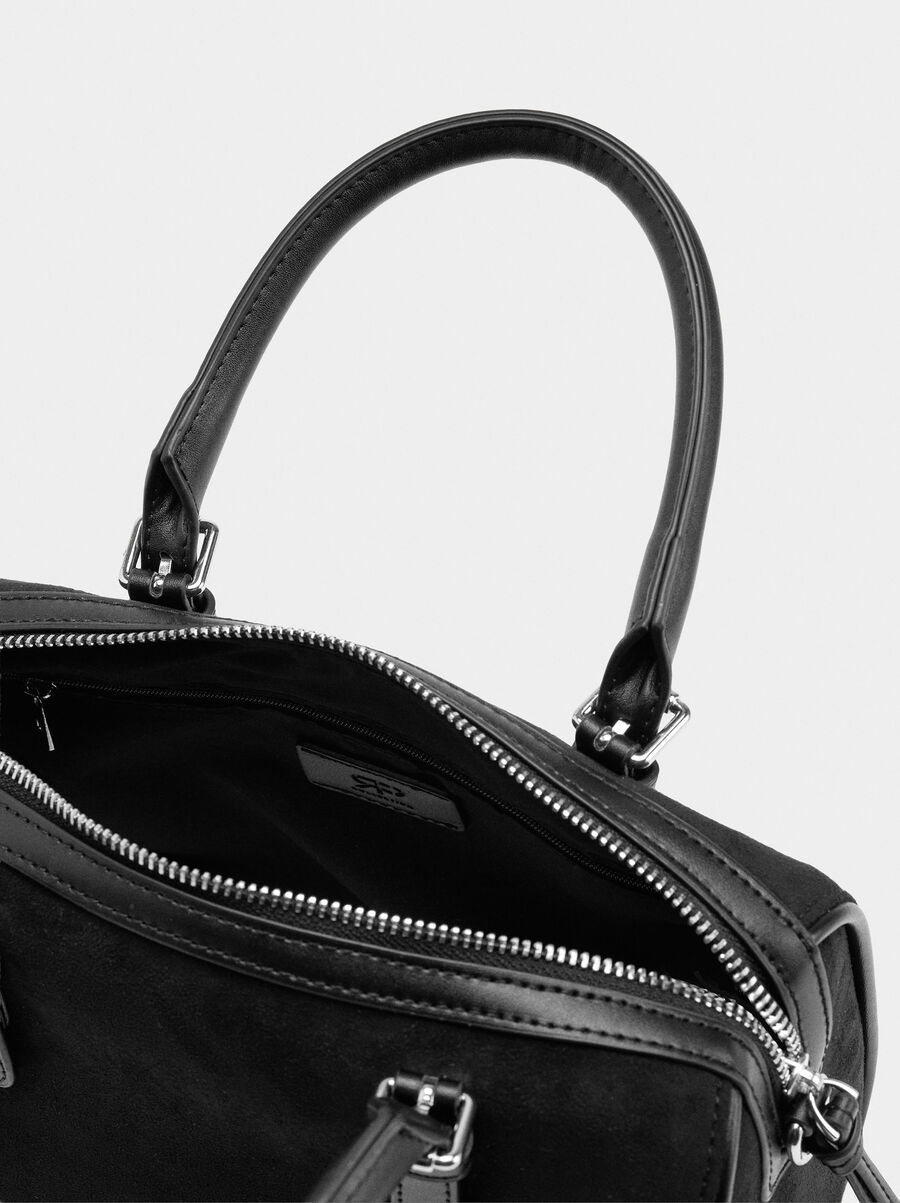 Bowling bag with leather-effect L