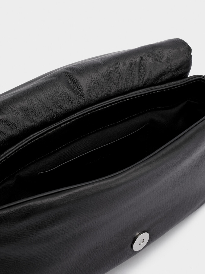 Party Handbag With Double Strap, Black, hi-res