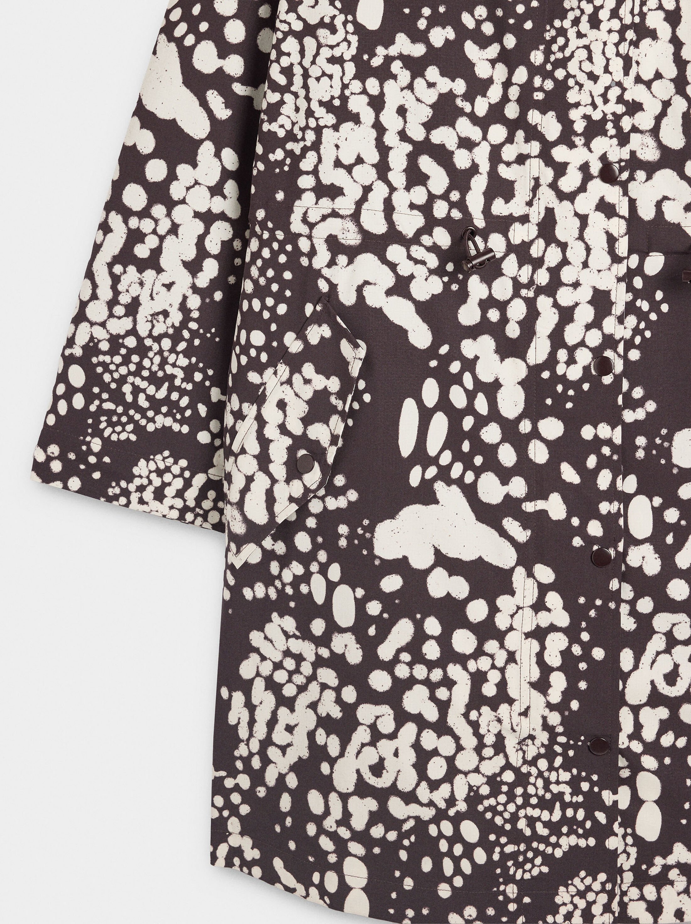 Polka dot parka with hood image number 5.0
