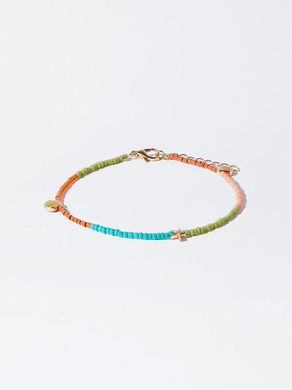 Multicoloured Bracelet With Beads, Multicolor, hi-res