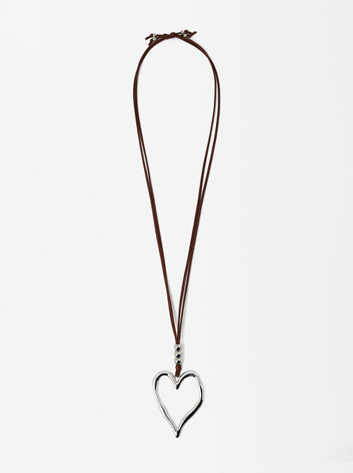 Herz-Halskette Mit Seil 